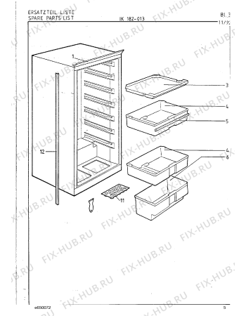Взрыв-схема холодильника Gaggenau IK182013 - Схема узла 05