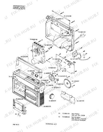 Схема №3 RM7515 с изображением Телескопическая антенна для аудиотехники Siemens 00751272