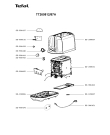 Схема №1 TT261815/87A с изображением Крышка для тостера (фритюрницы) Tefal SS-208007