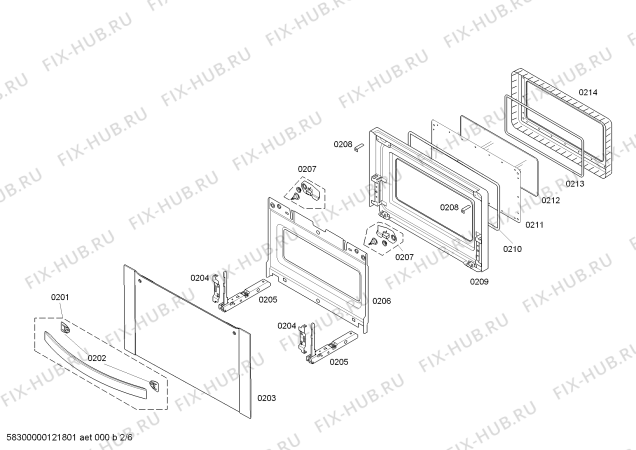 Схема №5 3HW458X с изображением Панель управления для плиты (духовки) Bosch 00663585