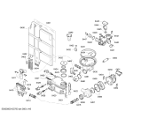 Схема №5 SGV47T03EU с изображением Набор кнопок для электропосудомоечной машины Bosch 00425569