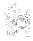 Схема №1 MWD 240 WH DECO с изображением Клавиша для микроволновой печи Whirlpool 482000020326