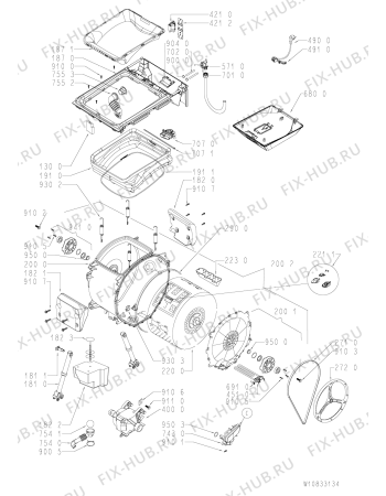 Схема №2 ITWA 51152 G (PL) с изображением Микромодуль для стиралки Whirlpool 481010803754