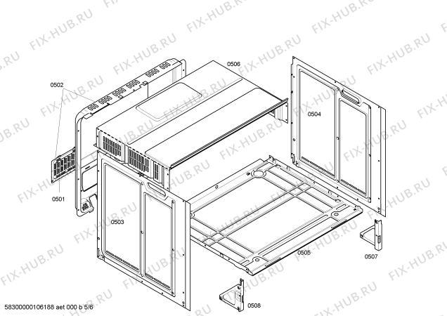 Схема №6 HEN330561 с изображением Ручка переключателя для плиты (духовки) Bosch 00423218