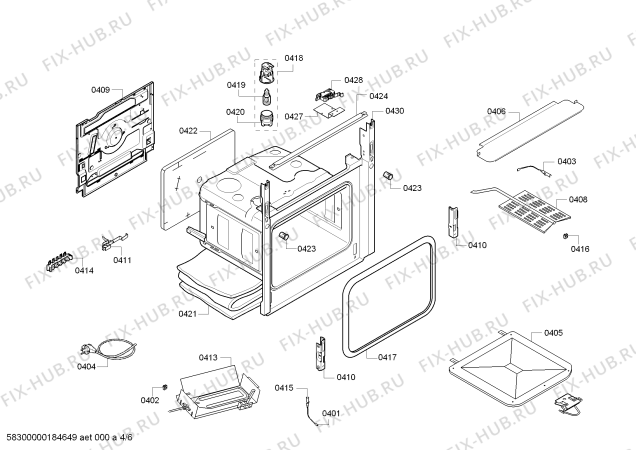 Схема №5 HP22B210Q с изображением Панель управления для духового шкафа Siemens 11003318