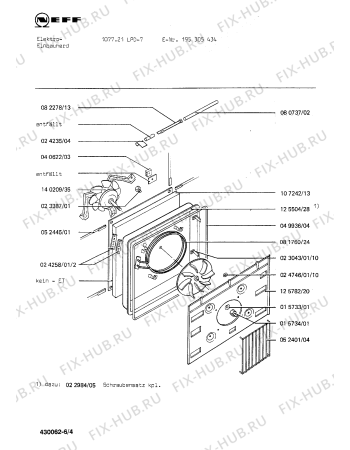 Схема №5 195305434 1077.21LPD-7 с изображением Переключатель для плиты (духовки) Bosch 00024950