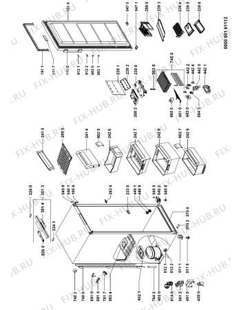 Схема №1 GKNA 245/1/IN A+ с изображением Сенсорная панель для холодильной камеры Whirlpool 480132100232