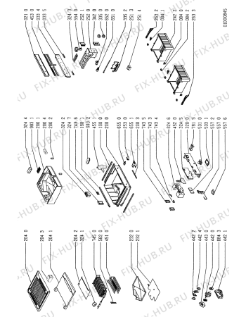 Схема №3 ARL 029 NE/01 A с изображением Тэн для холодильника Whirlpool 481925938114