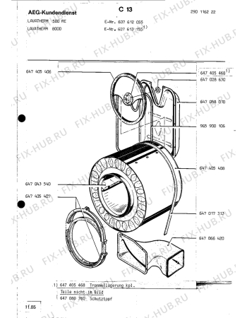 Взрыв-схема стиральной машины Aeg LTH500 RE - Схема узла Section2