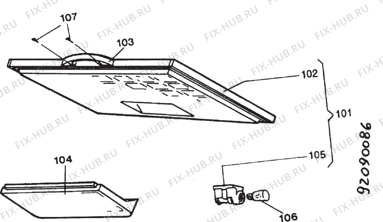 Взрыв-схема холодильника Electrolux EC3815M - Схема узла Section 2