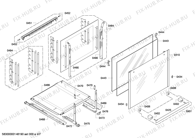 Схема №5 HC724260E с изображением Горелка для плиты (духовки) Siemens 00643439