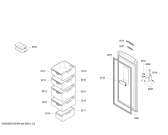 Схема №1 GSV22420 с изображением Дверь для холодильника Siemens 00243004