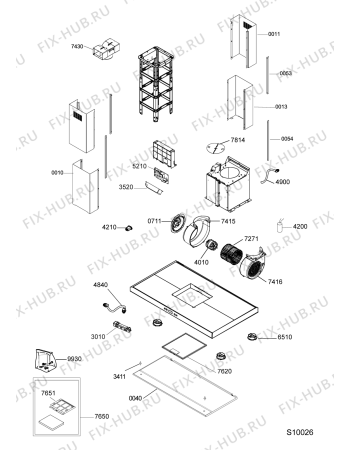 Схема №1 DBRI 5810/01 IN PT с изображением Спецнабор для вытяжки Whirlpool 482000025660