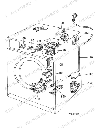 Взрыв-схема стиральной машины Electrolux EW1070C - Схема узла Electrical equipment