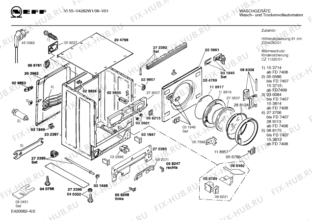 Схема №6 V4280W1GB GB5062.11IH с изображением Панель управления для стиральной машины Bosch 00283375