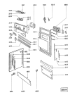Схема №4 GCI 4755 W/SW с изображением Дверка для посудомоечной машины Whirlpool 481990501034