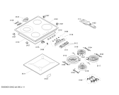 Схема №1 4ET601XP с изображением Стеклокерамика для духового шкафа Bosch 00479023