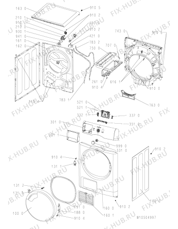 Схема №2 AWZ 7456 с изображением Микромодуль для стиралки Whirlpool 481010506565
