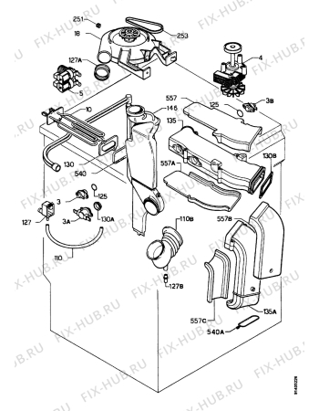 Взрыв-схема стиральной машины Zanussi WDS1072 - Схема узла Dryer equipment