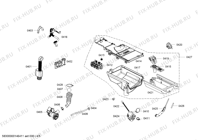 Схема №5 WK14D321GC с изображением Ручка для стиралки Siemens 00650659