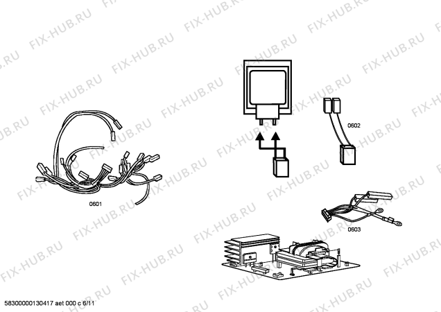 Схема №9 HBL5720UC с изображением Держатель для духового шкафа Bosch 00647686