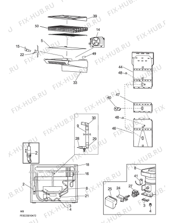 Взрыв-схема холодильника Privileg Quelle 989279_42068 - Схема узла C10 Cold, users manual