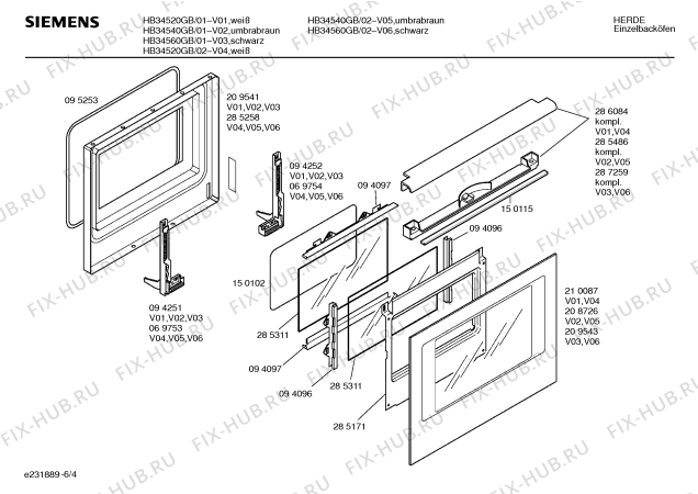 Схема №5 HB27020DK с изображением Шарнир для духового шкафа Bosch 00094252