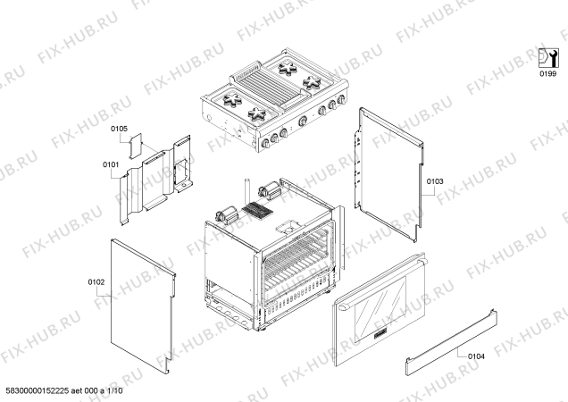 Схема №7 PRD364ELHC с изображением Панель для духового шкафа Bosch 00478899