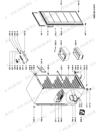 Схема №1 AFE 115/G CV291 с изображением Холдер для холодильника Whirlpool 481240479001
