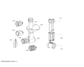 Схема №1 ZMMA089WUA с изображением Насадка для нарезания кубиками для электромясорубки Zelmer 00578116