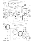 Схема №1 AWO 447 с изображением Обшивка для стиралки Whirlpool 480111102386