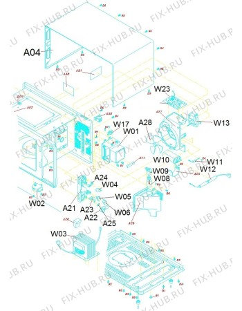 Схема №1 MO260DGS (137957, WD900B-126) с изображением Холдер для микроволновой печи Gorenje 131693