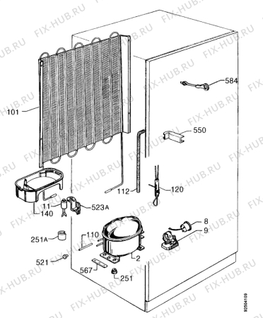 Взрыв-схема холодильника Aeg S3134-4 I - Схема узла Functional parts
