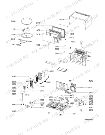 Схема №1 VT255/SB/SA с изображением Кнопка для микроволновой печи Whirlpool 481241129078