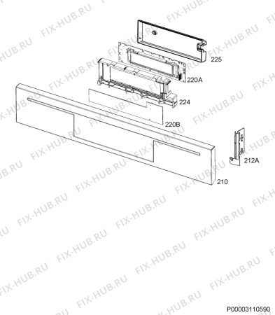 Схема №4 BP730302IM с изображением Микромодуль для плиты (духовки) Aeg 9825618152699