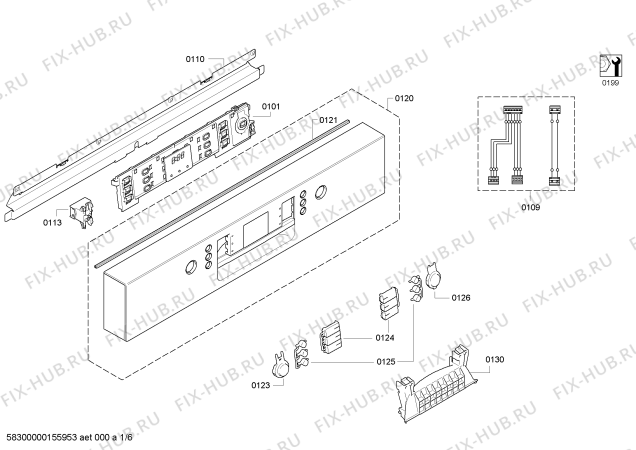 Схема №3 SMS40M66EU с изображением Инструкция по эксплуатации для посудомойки Bosch 00380104
