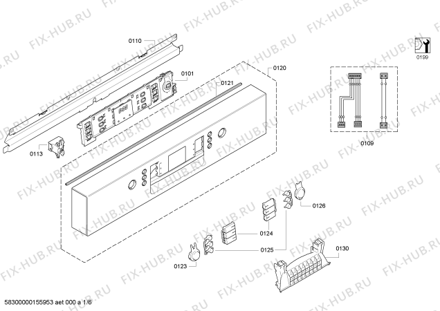 Схема №3 SMU50M65EU с изображением Краткая инструкция для посудомойки Bosch 00388917