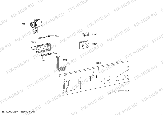 Схема №7 SM65E330CH с изображением Корпус для посудомоечной машины Siemens 00642962