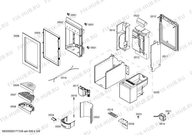 Схема №6 FID18P30 с изображением Разделительная стенка для холодильника Bosch 00648420