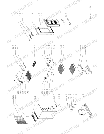 Схема №1 ARG 715 F 142D с изображением Обшивка для холодильника Whirlpool 481946088201
