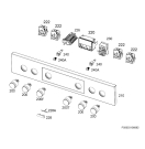 Схема №1 EEB331000D с изображением Переключатель для плиты (духовки) Aeg 140056184066