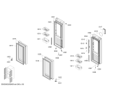 Схема №6 KM46FA30TI с изображением Дверь для холодильной камеры Siemens 00715935