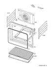 Схема №3 BEB350010M с изображением Обшивка для электропечи Aeg 140057065421