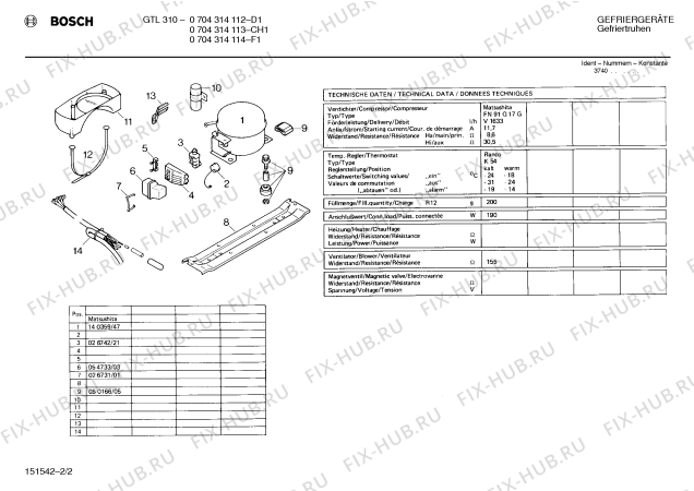 Взрыв-схема холодильника Bosch 0704314114 - Схема узла 02