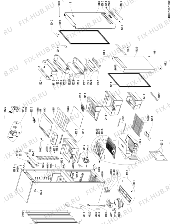 Схема №2 WBA3398 NFC IX с изображением Корпусная деталь для холодильника Whirlpool 481010583955