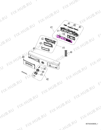 Схема №5 AWZ9614F с изображением Фиксатор для стиралки Whirlpool 482000020694