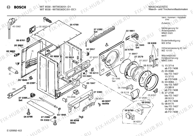 Схема №5 WIT8530DC WIT8530 с изображением Силовой модуль для стиралки Bosch 00283030