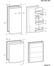 Схема №3 NCAA55NX (F077315) с изображением Дверь для холодильной камеры Indesit C00293735