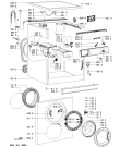 Схема №2 AWO/R 5040 с изображением Модуль (плата) для стиралки Whirlpool 481221470849