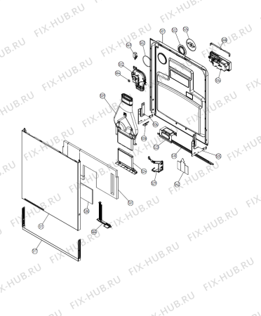 Взрыв-схема посудомоечной машины Cylinda DM830-1 (454627, DW90.2) - Схема узла 05